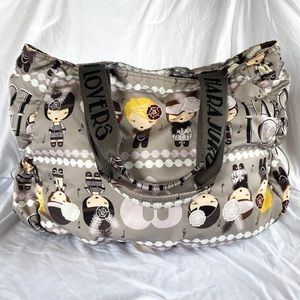 Harajuku Lovers Bag Off Purple Tote Flapper Design